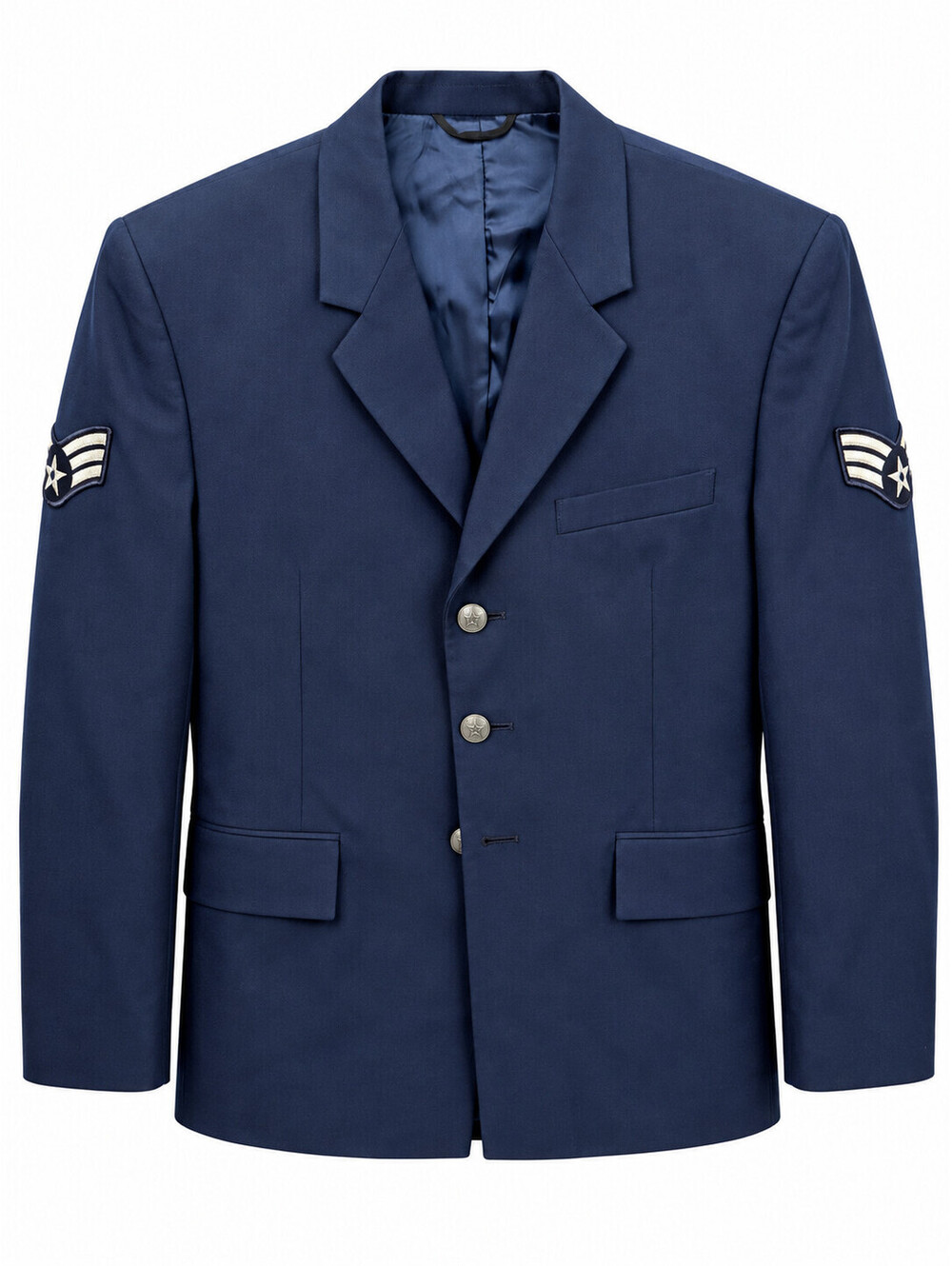 US Air Force USAF Service Dress Blue Coat Jacket Senior Airman E-4 43L Uniform